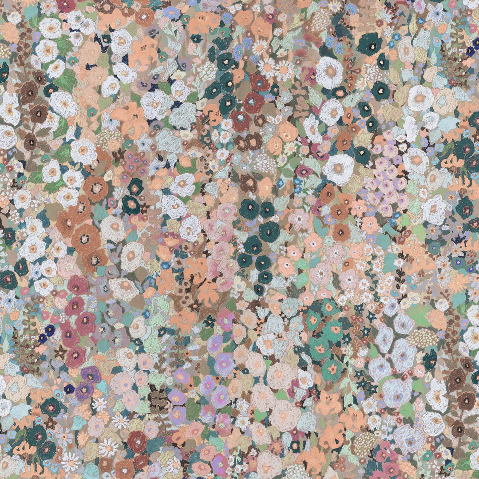 HOLLYHOCKS Wallpaper - Prairie Sample