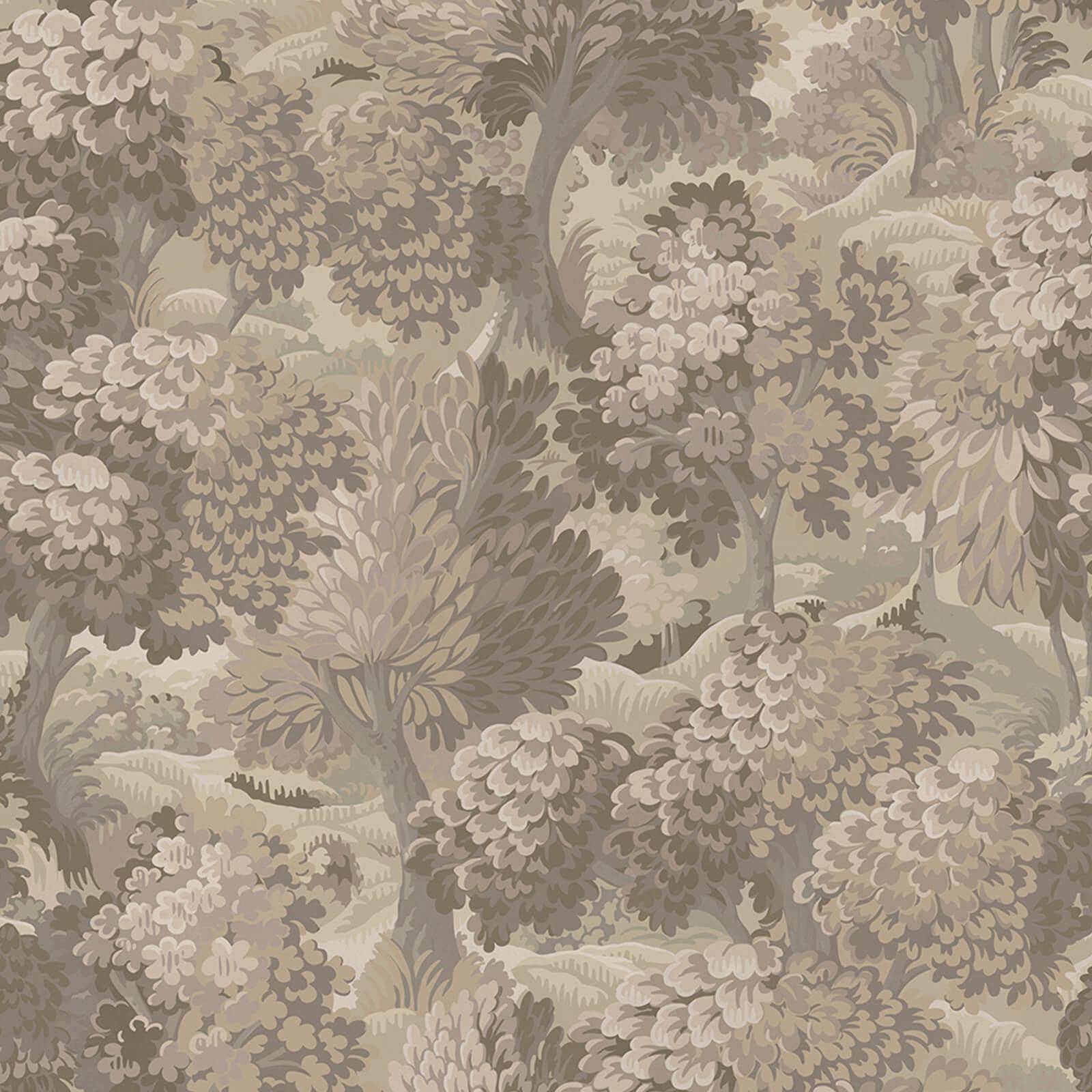 a wallpaper with trees and grass