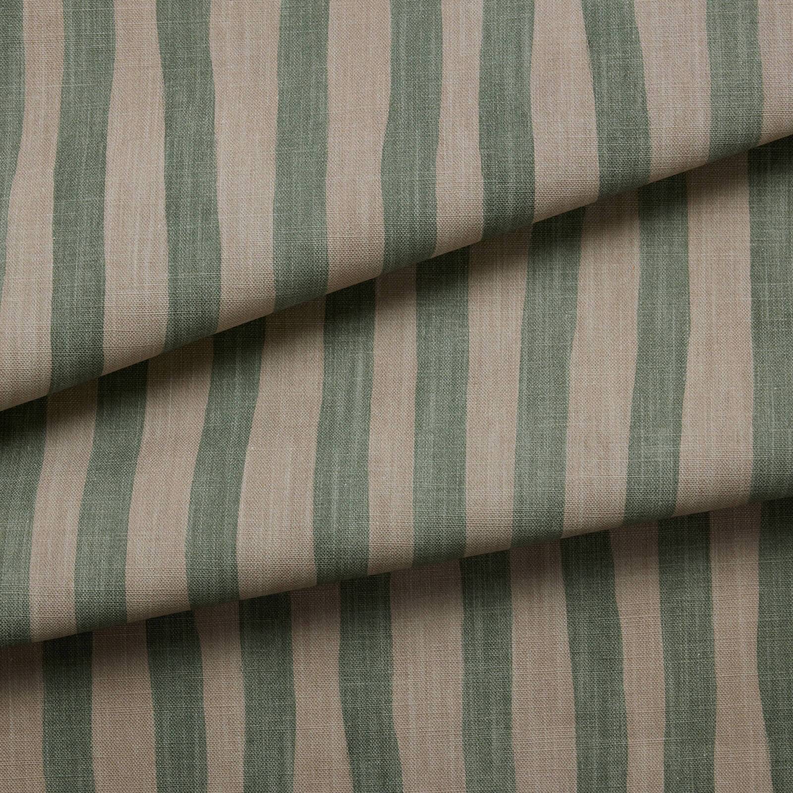ARTIST'S STRIPE Cotton Linen - Sap & Alabaster
