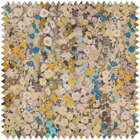 HOLLYHOCKS Cotton Linen - Flax