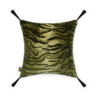 CASPIAN Velvet Medium Tassel Cushion - Laurustine