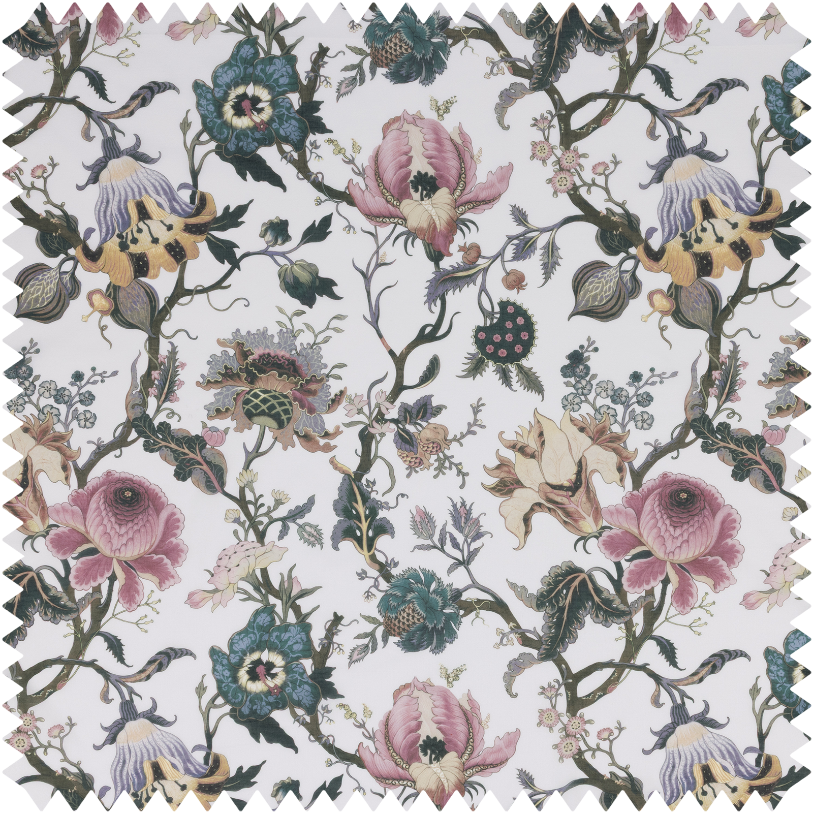 a fabric with flowers on it