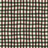 ARTIST'S CHECK Wallpaper - Carnelian Sample