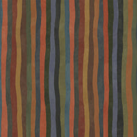 ARTIST'S STRIPE Wallpaper - Moss Green Sample
