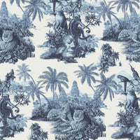 SUMATRA Wallpaper - Off White & Azure