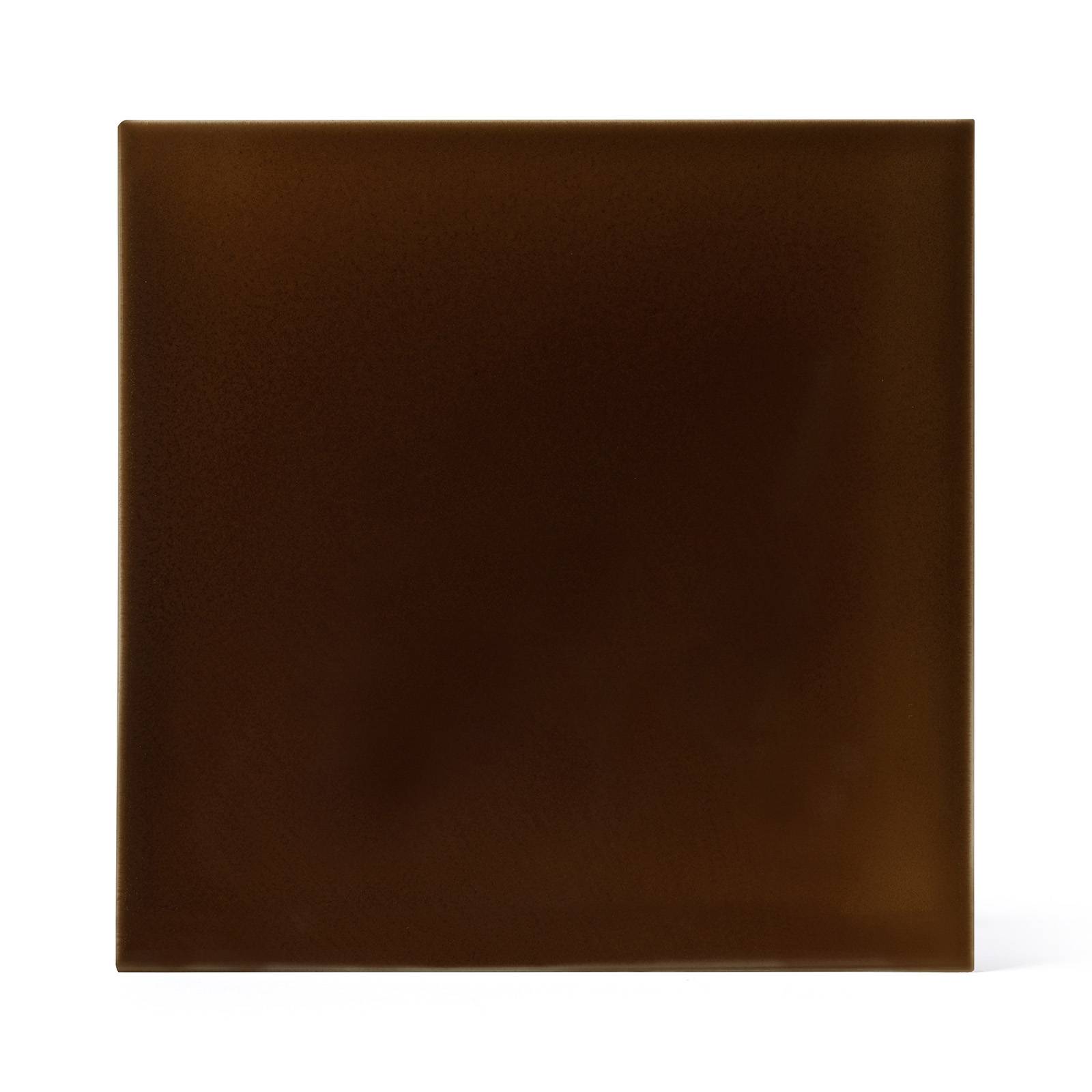 a brown square tile on a white background