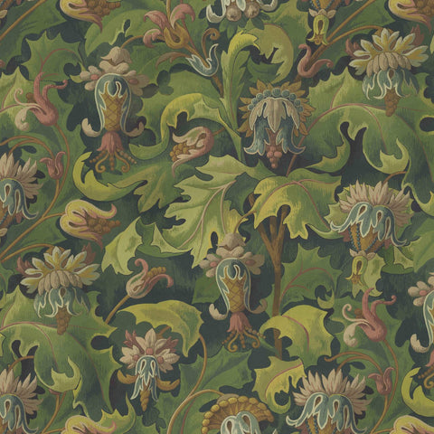 VESPERTINE Wallpaper - Verde Sample