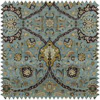 ZANJAN Velvet Fabric - Sapphire Sample